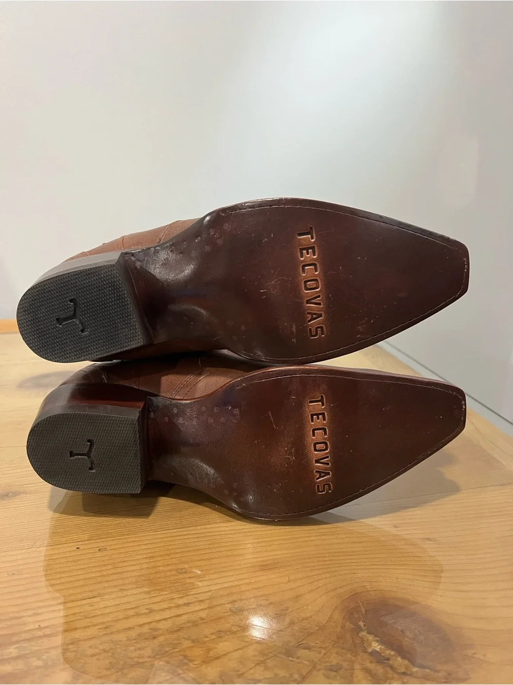 Tecovas The Loretta saddle Western Leather Heeled Boots Brown US 6
